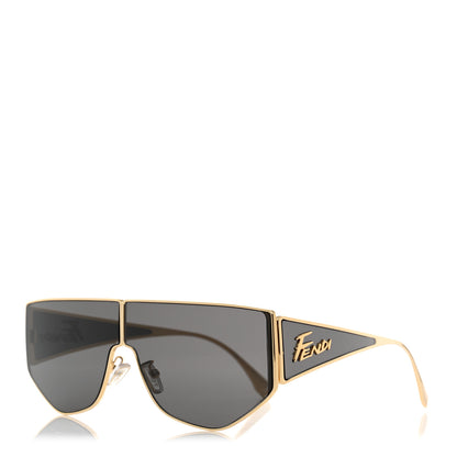 Fendi Metal Disco Geometric Sunglasses FE 40051/U Gold 1 of 7