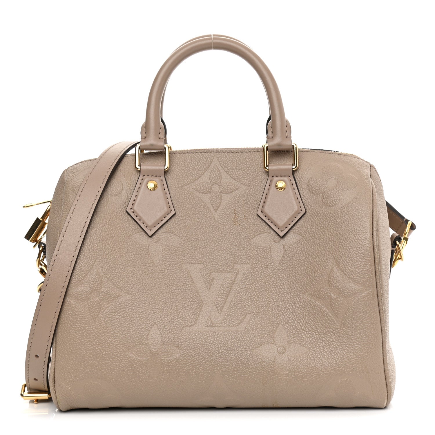 Louis Vuitton Empreinte Monogram Giant Speedy Bandouliere 25 Tourterelle 1 of 12