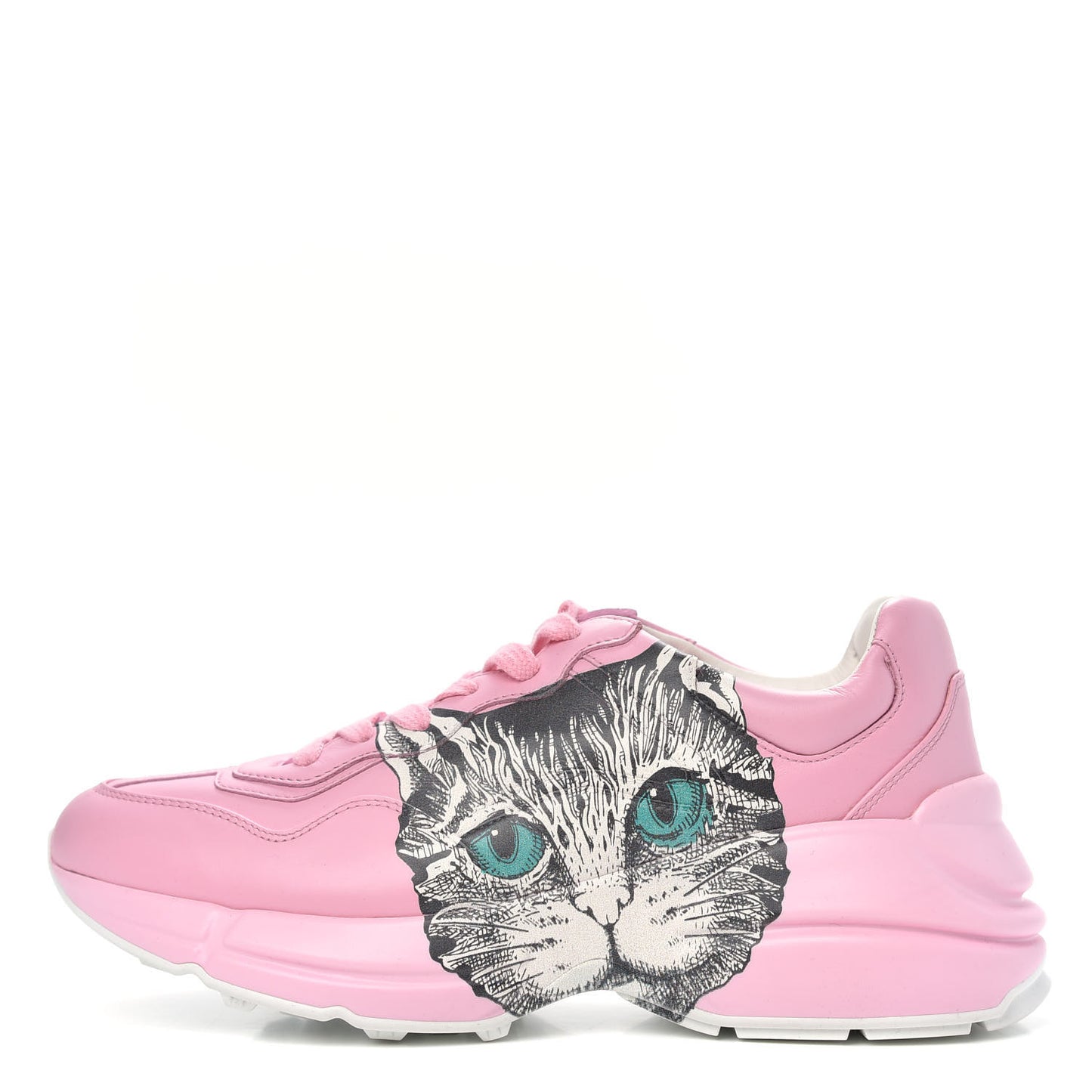 Calfskin Mystic Cat Rhyton Sneakers 38 Sugar Pink