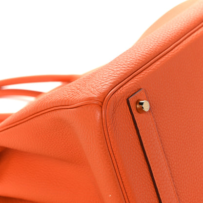 Hermes Togo Birkin 40 Orange 10 of 13