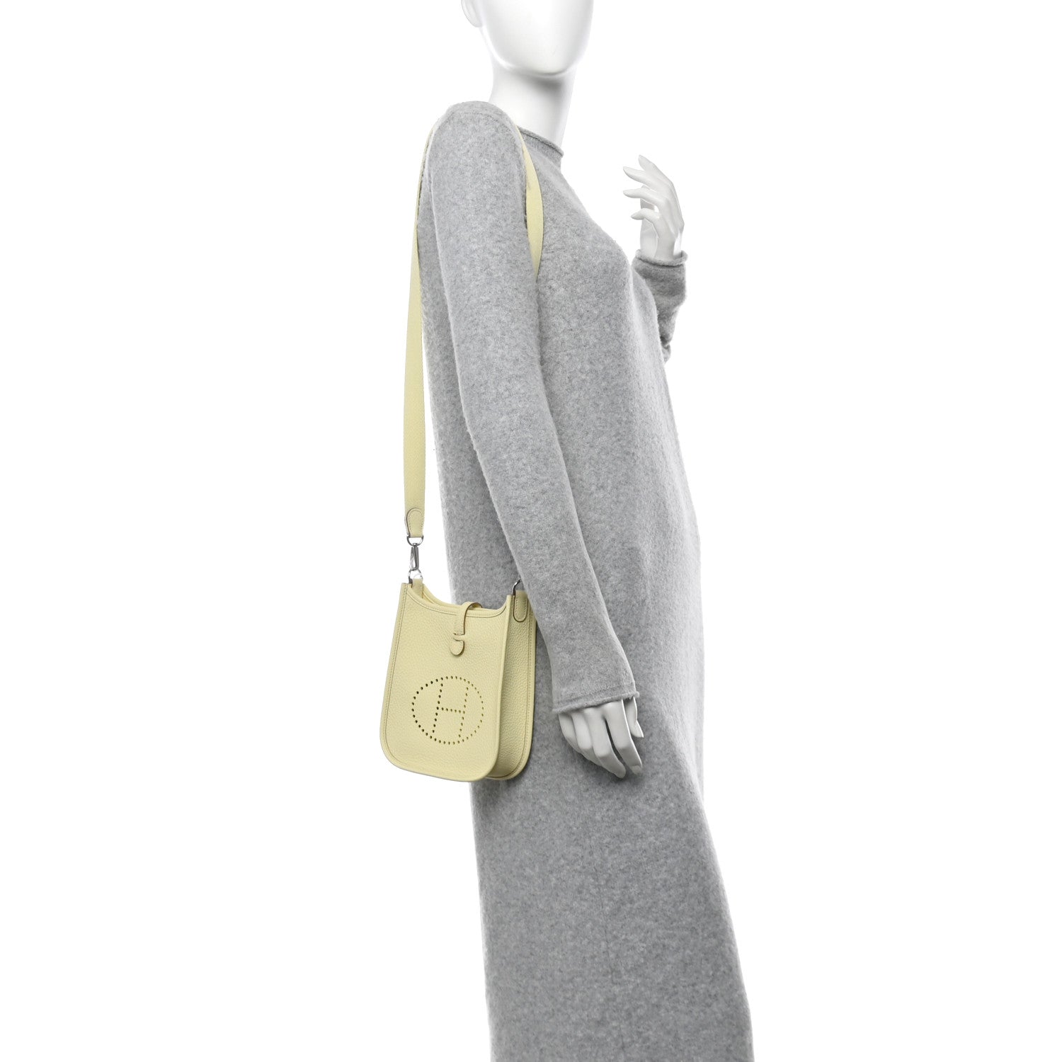 Hermes Taurillon Clemence Evelyne TPM Jaune Milton 3 of 10