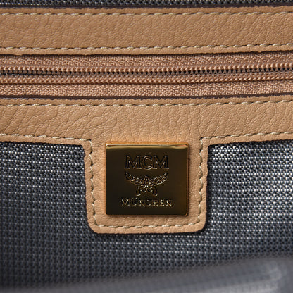 MCM Visetos Side Stud Mini Stark Backpack Beige 6 of 11