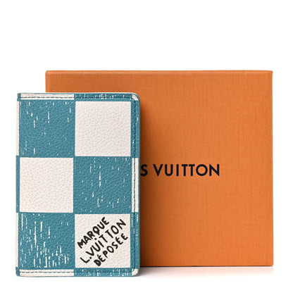 Louis Vuitton Damier Checkerboard Pocket Organizer Teal 7 of 7