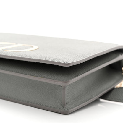 Christian Dior Grained Calfskin 30 Montaigne 2 in 1 Pouch Grey 9 of 10
