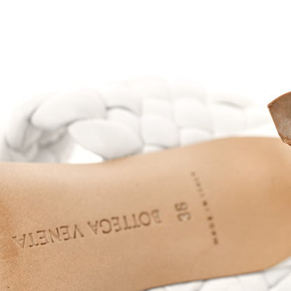 Bottega Veneta Nappa Twisted Padded Intrecciato Curve Slide Sandals 36 Optic White 12 of 12