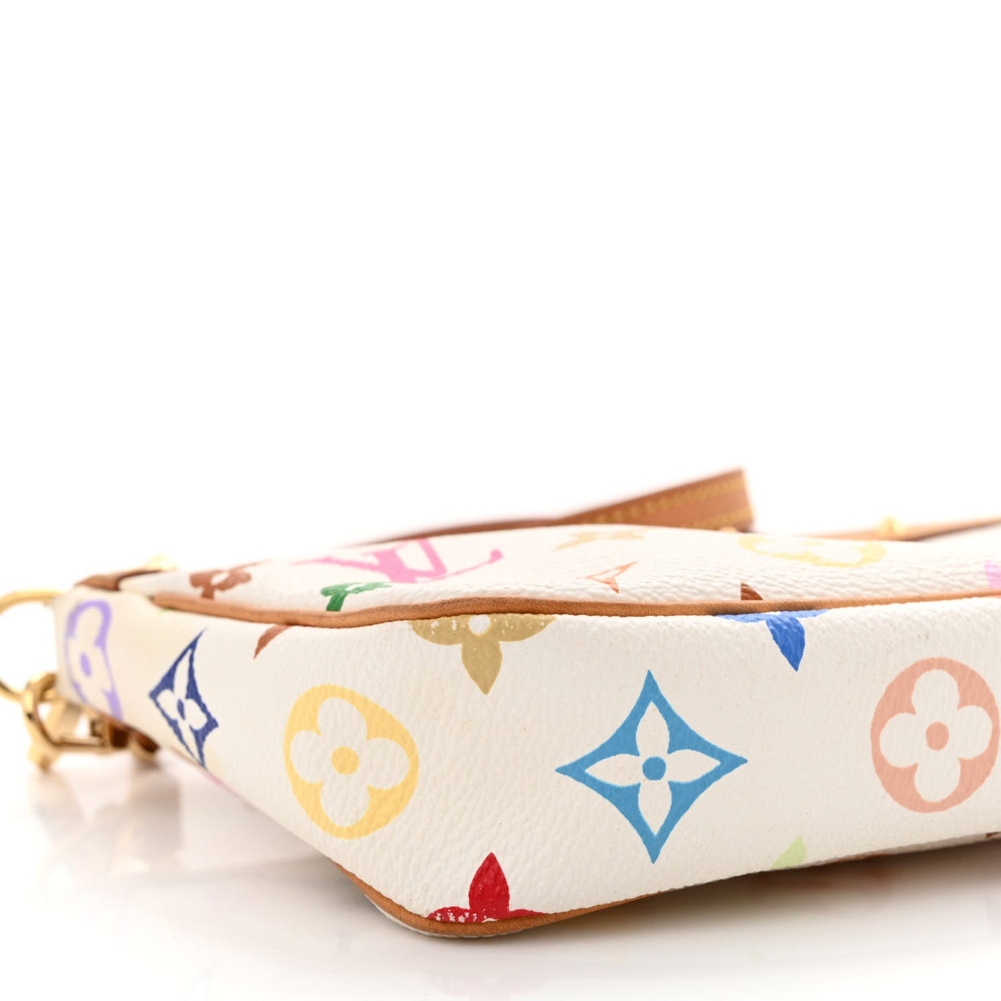 Monogram Multicolor Pochette Accessories White Long Strap