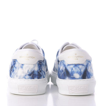 Louis Vuitton Denim Monogram Trocadero Tie Dye Sneakers 8.5 Marine 8 of 10