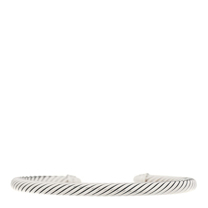 David Yurman Sterling Silver Diamond Pearl 5mm Cable Classics Bracelet 2 of 3