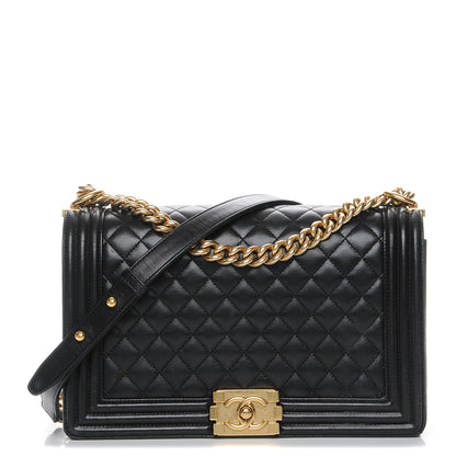 Chanel Lambskin Quilted New Medium Boy Flap Black 1 of 7