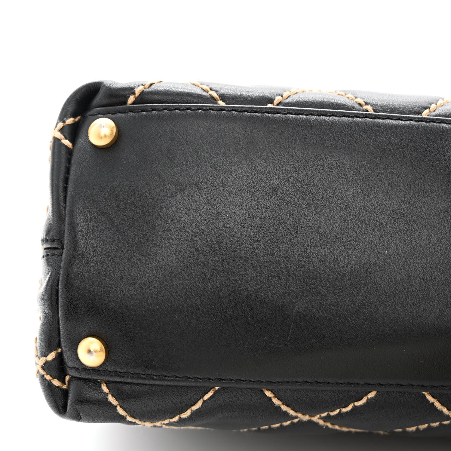 Chanel Calfskin Wild Stitch Hobo Black 11 of 16