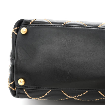 Chanel Calfskin Wild Stitch Hobo Black 11 of 16