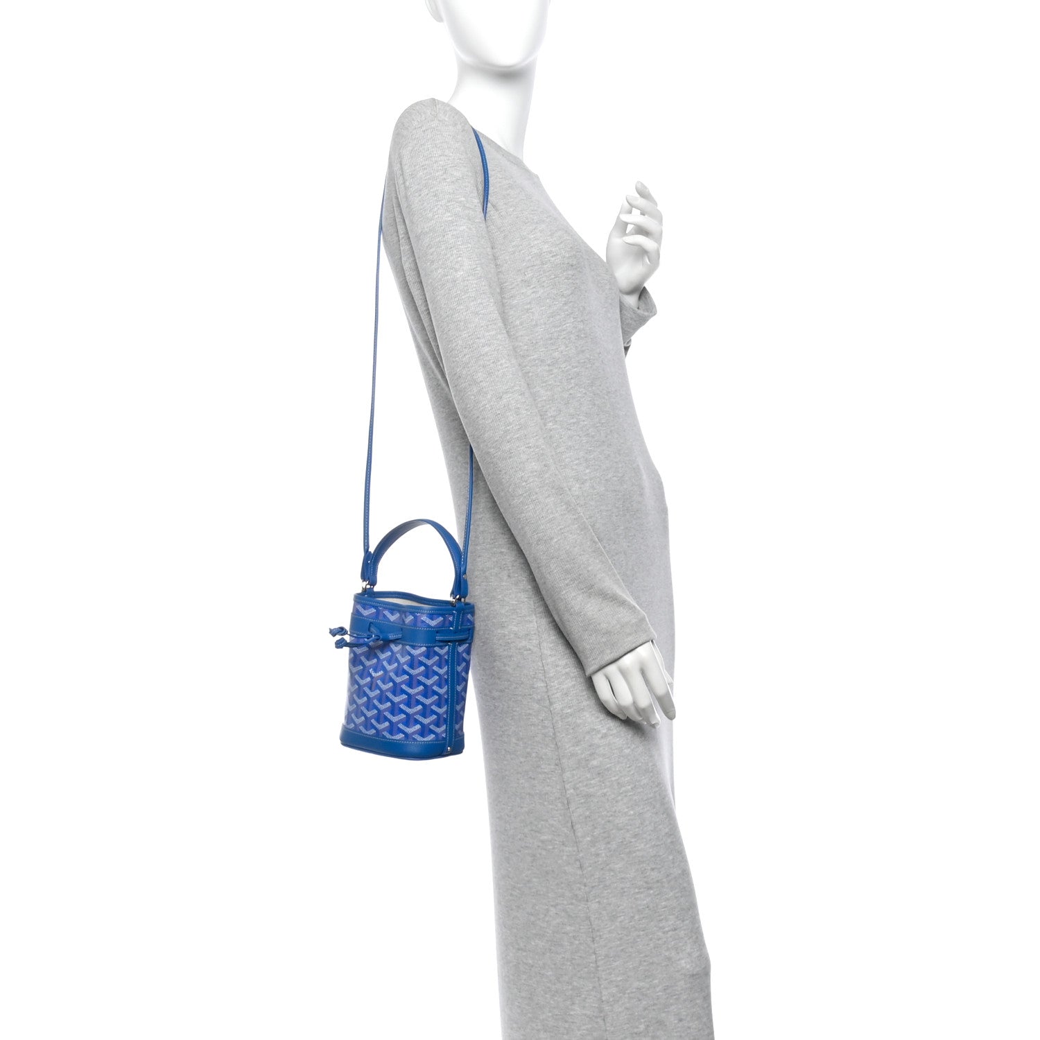 Goyard Goyardine Petit Flot Mini Bucket Bag Sky Blue 2 of 10