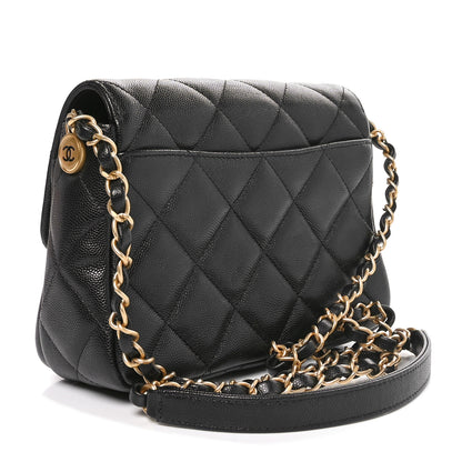 Chanel Shiny Caviar Quilted Mini Flap Black 2 of 10