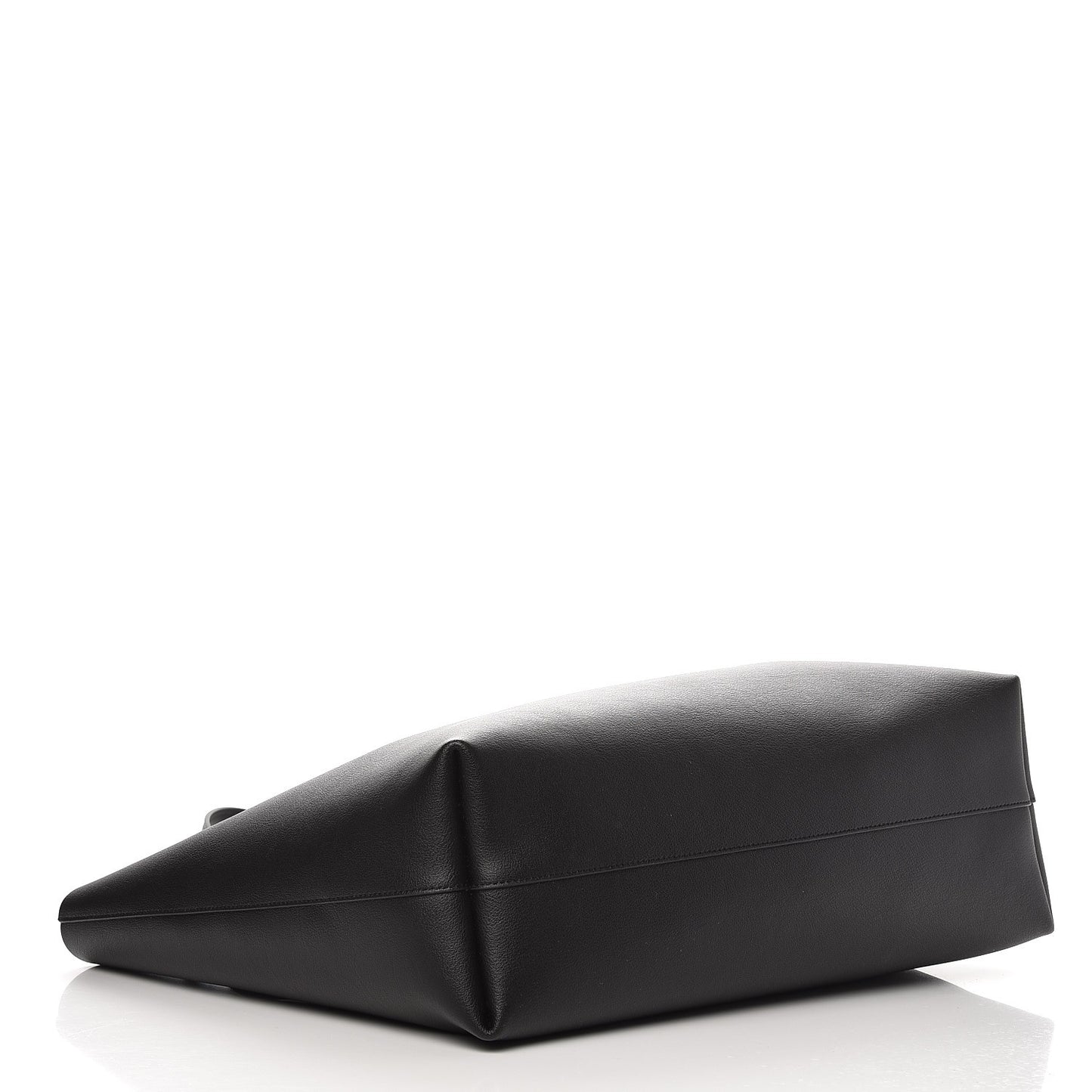 Calfskin Large Shopping Tote Black
