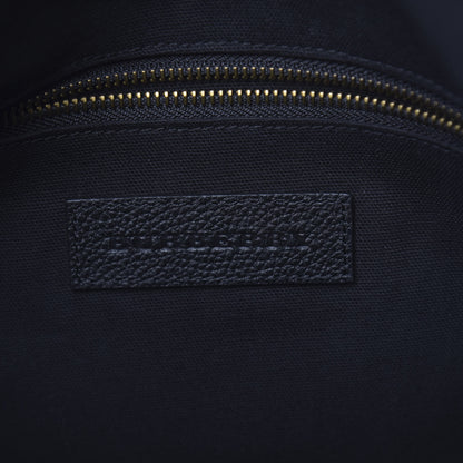 Burberry Grainy Calfskin Mega Check Armley Folding Messenger Black 7 of 10