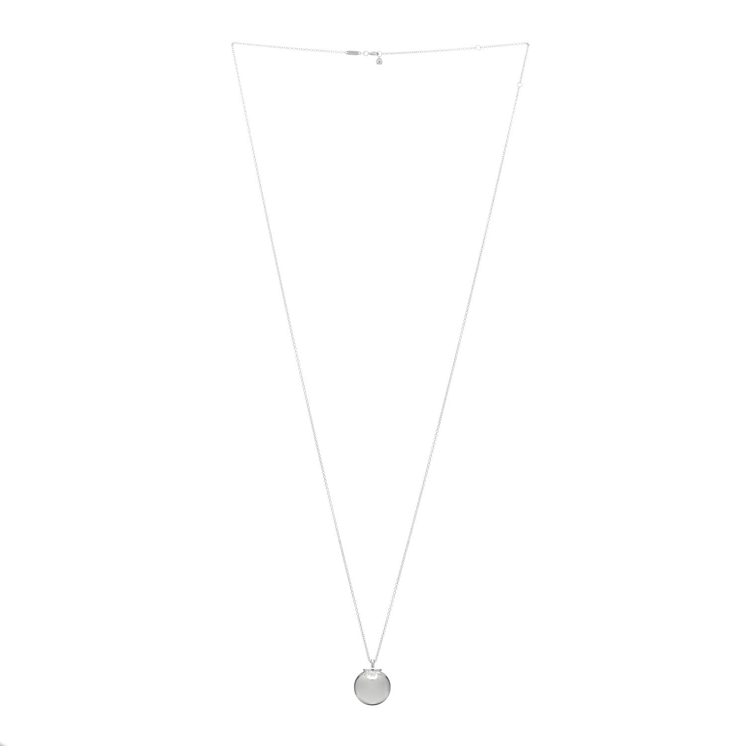 Tiffany Sterling Silver 19mm HardWear Ball Pendant Necklace 2 of 3