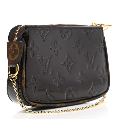 Louis Vuitton Vernis Monogram Mini Pochette Accessories Amarante 3 of 7