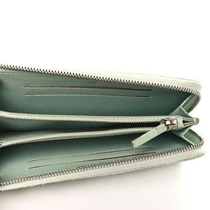 Chanel Caviar Quilted Small Zip Around Wallet Light Green 5 of 9