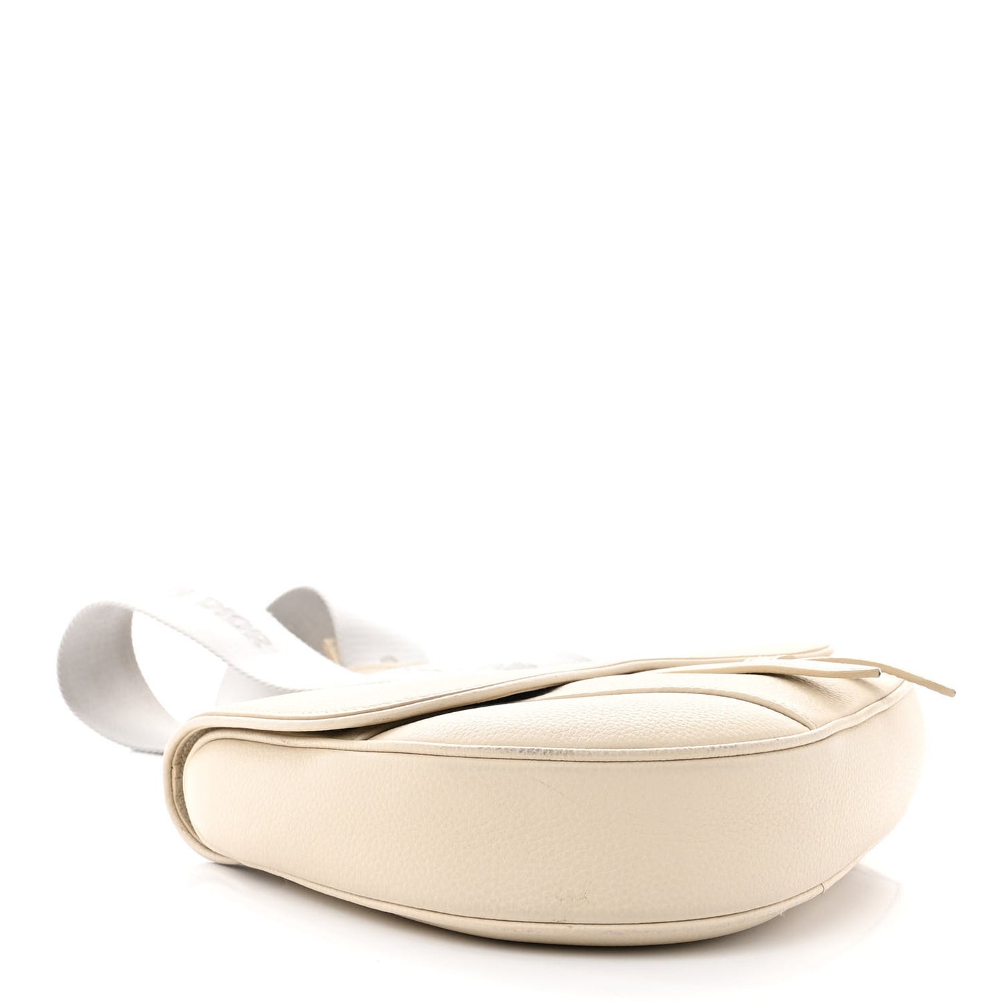 Grained Calfskin Mens Saddle Bag Latte