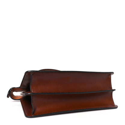 Fendi Vitello King Tamponato Medium Peekaboo I SEE U East West Satchel Cuoio 4 of 8