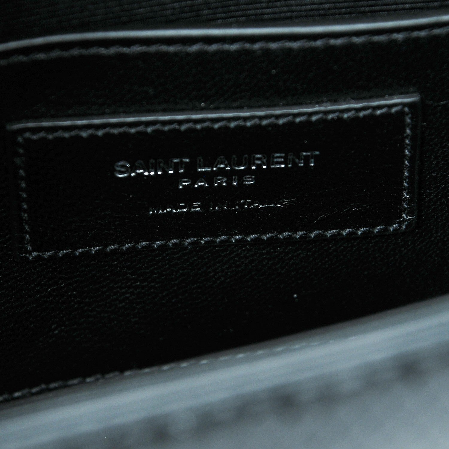 Saint Laurent Python Calfskin Embossed Medium Classic Monogram Kate Satchel Black 6 of 8