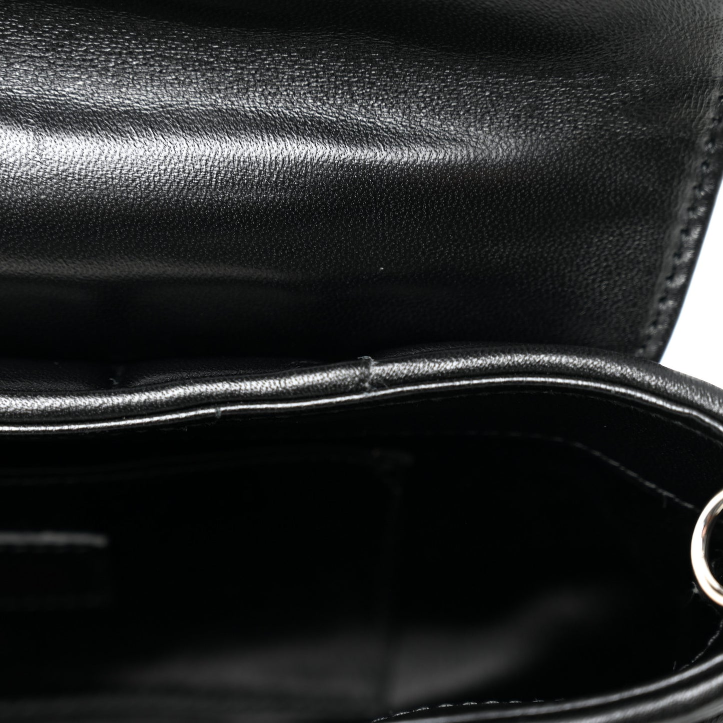 Nappa Vertical Matelasse Small Maxi Horsebit Chain Shoulder Bag Black