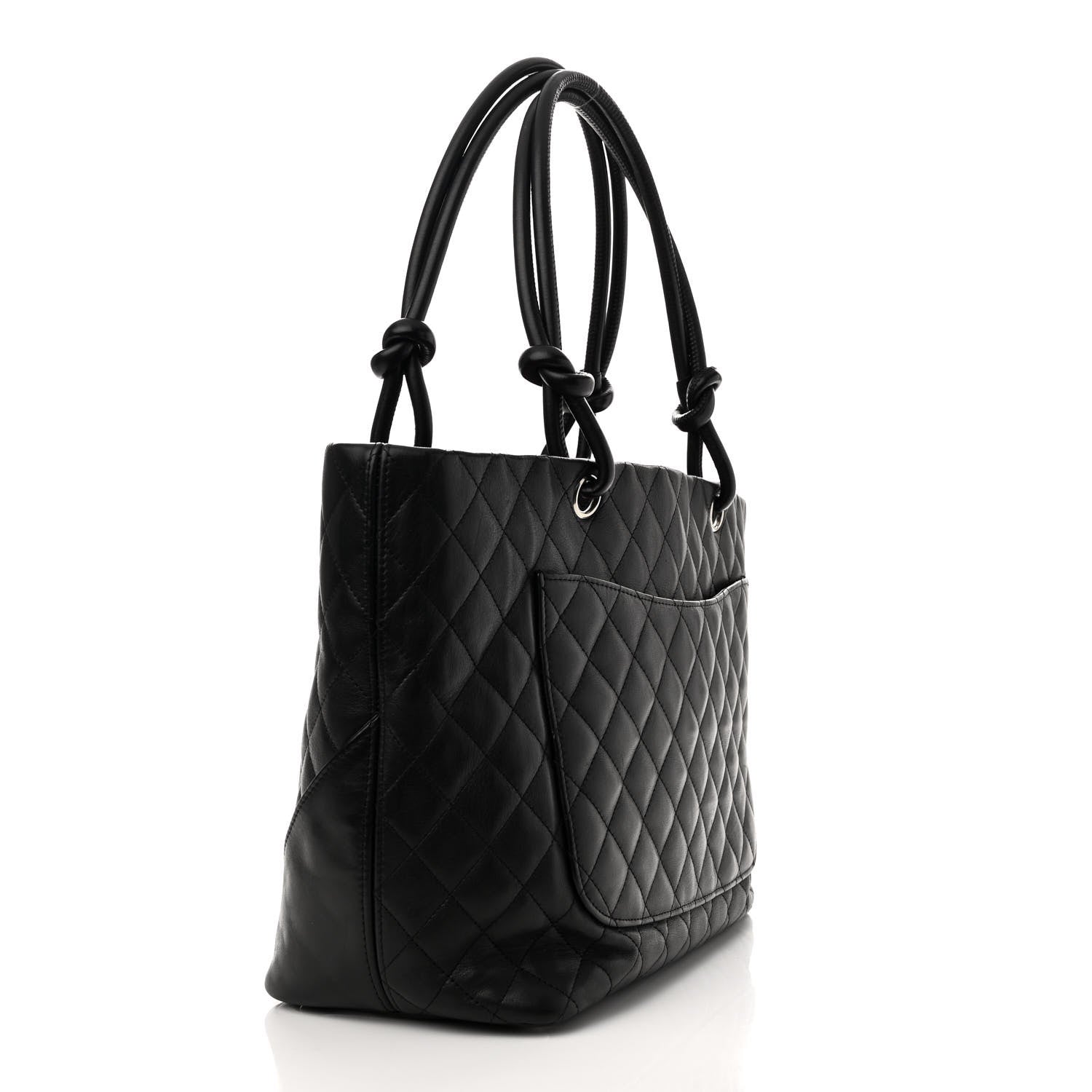 Chanel Calfskin Quilted Large Cambon Tote Black 3 of 13