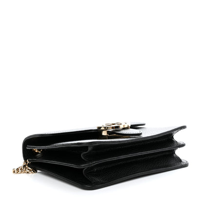 Gucci Dollar Calfskin Small Interlocking G Shoulder Bag Black 4 of 11
