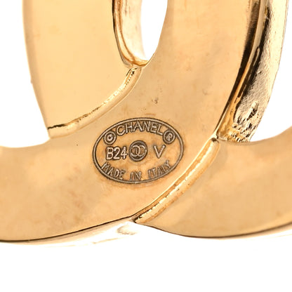 Chanel Metal CC Mini Stud Earrings Gold 4 of 5