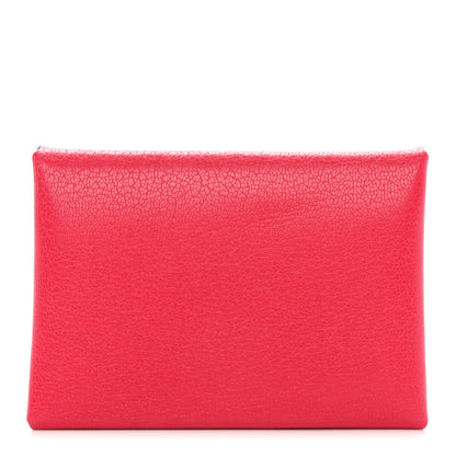 Hermes Chevre Chamkila Calvi Duo Card Case Rose Extreme 1 of 10