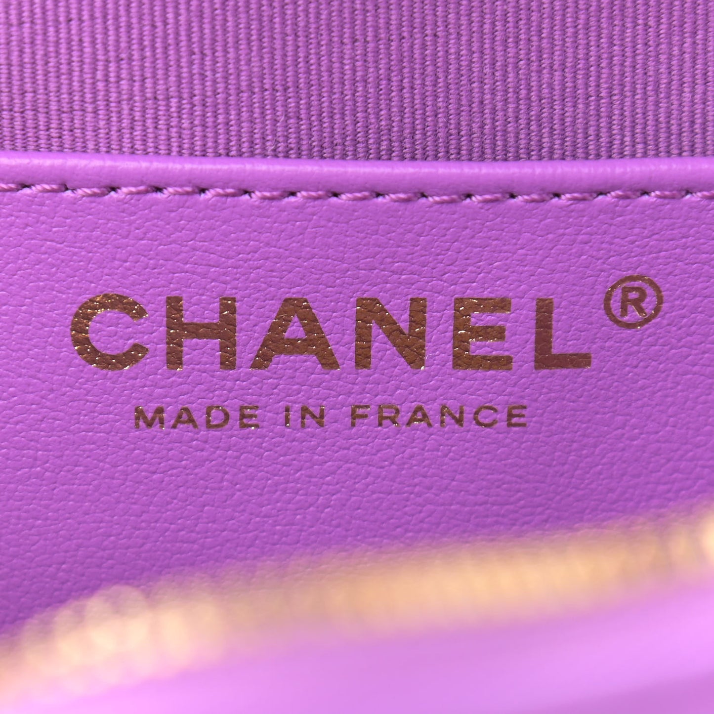 Lambskin Quilted CC In Love Heart Bag Purple