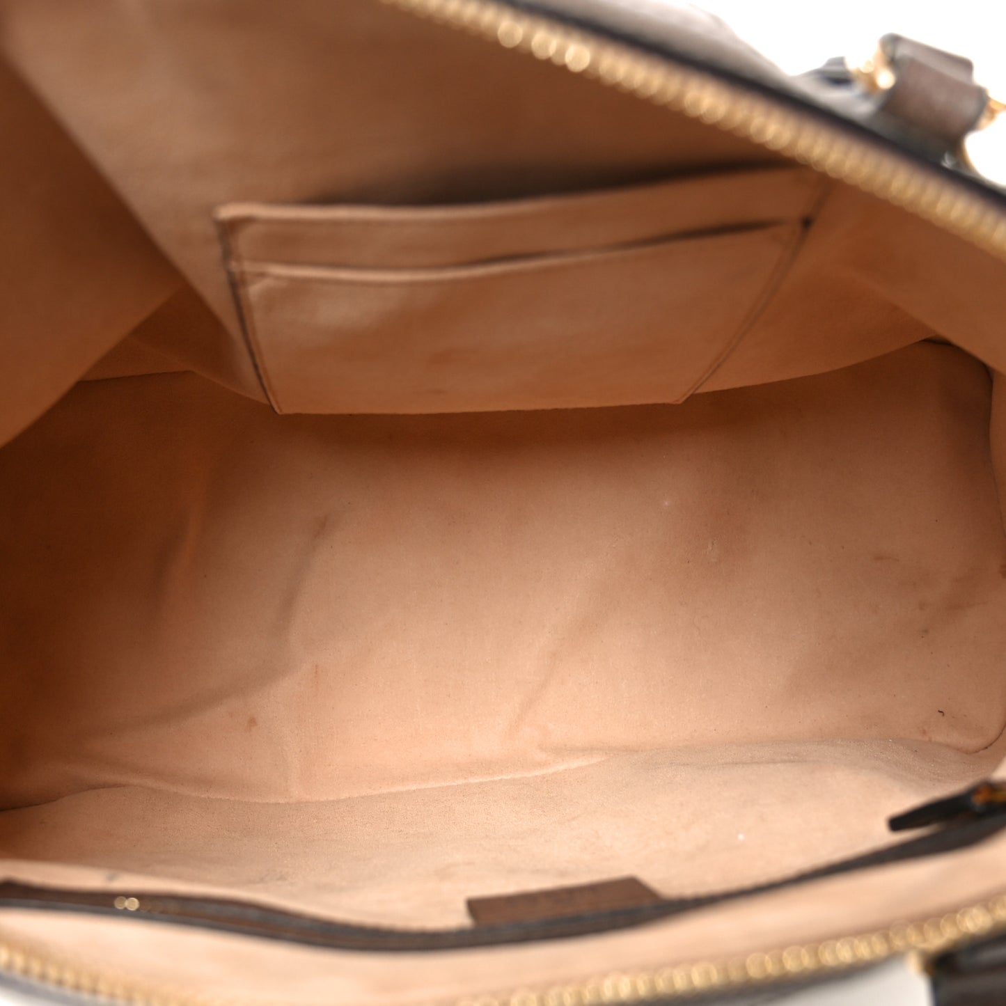 GG Supreme Monogram Web Medium Ophidia Top Handle Dome Bag Brown