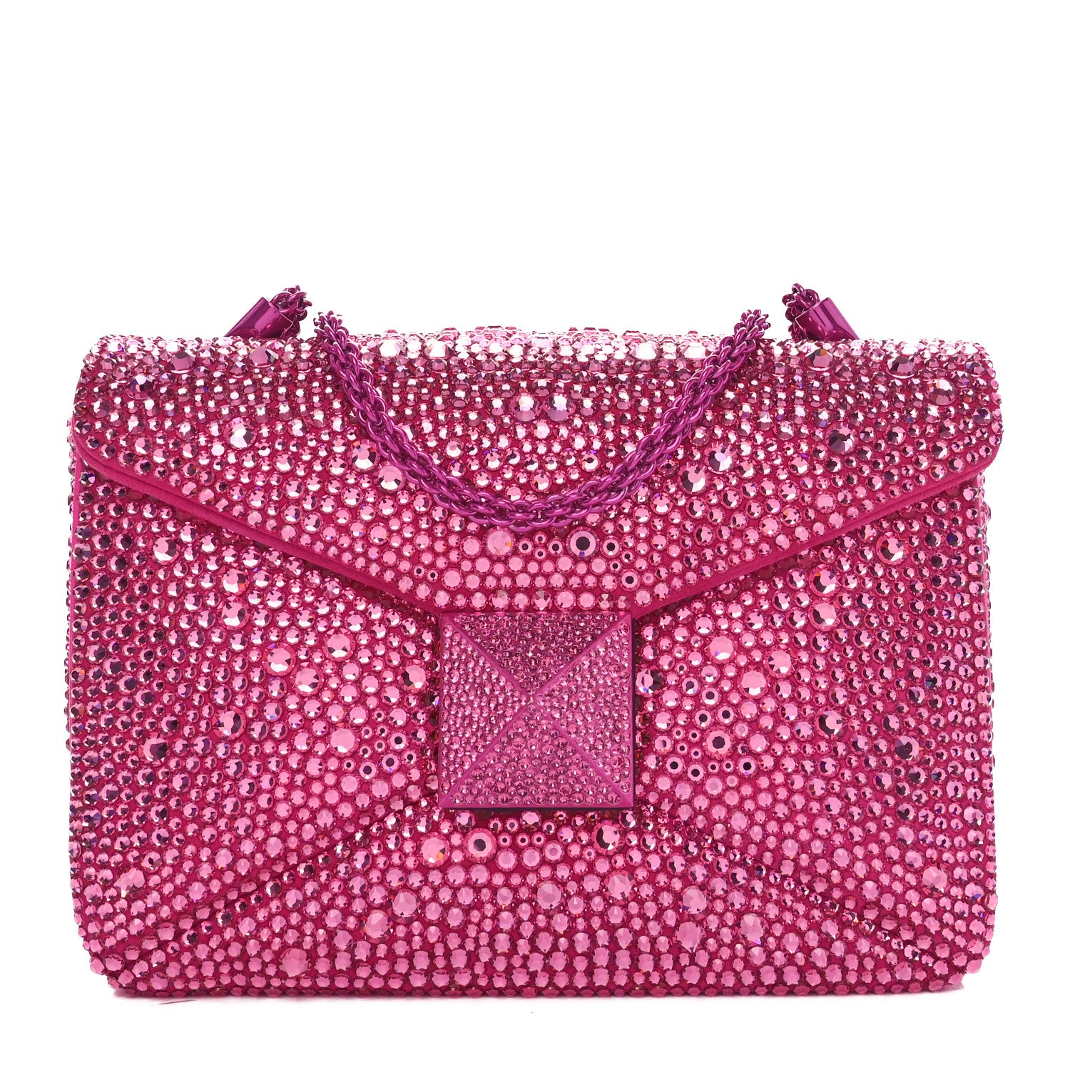 Valentino Garavani Crystal Suede Embellished Small One Stud