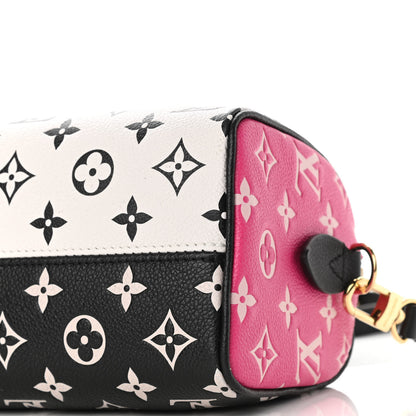 Louis Vuitton Empreinte Monogram Spring in the City Speedy Bandouliere 20 Black White Pink 8 of 8