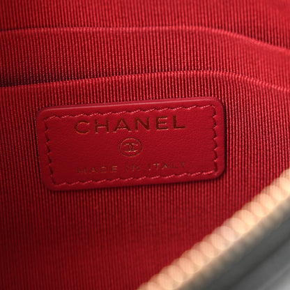 Chanel Shiny Goatskin Quilted Small Chanel 19 Pouch Black 6 of 12