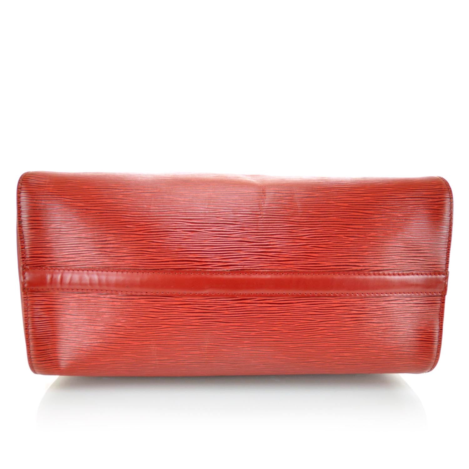 Louis Vuitton Epi Speedy 40 Red 5 of 10