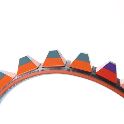 Fendi Calfskin Studded Strap You Navy Multicolor 7 of 8