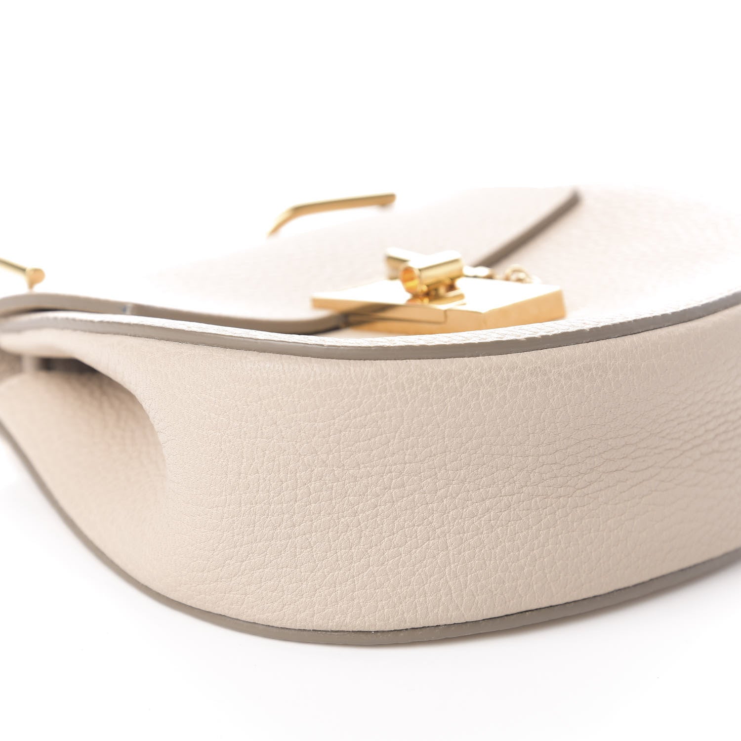 Chloe Grained Lambskin Mini Drew Shoulder Bag Abstract White 7 of 8