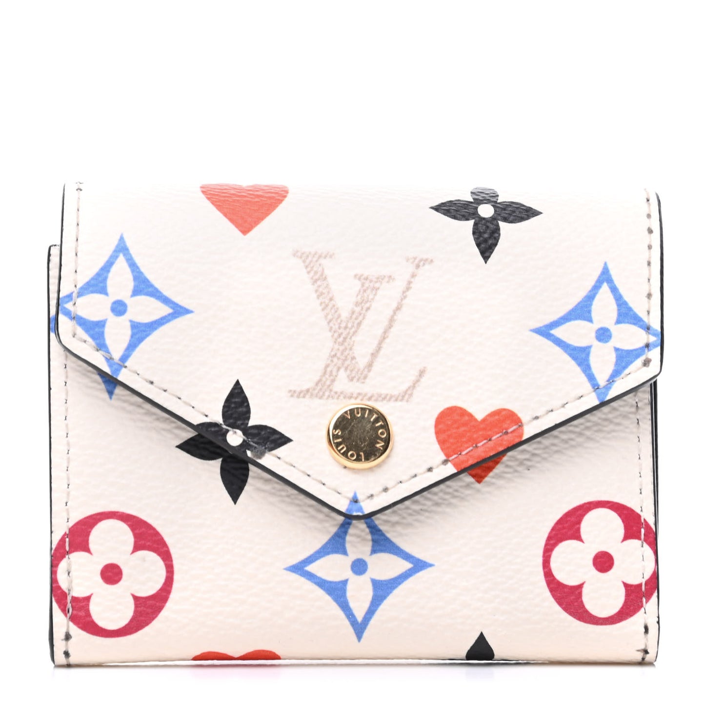 Game On Monogram Zoe Wallet White