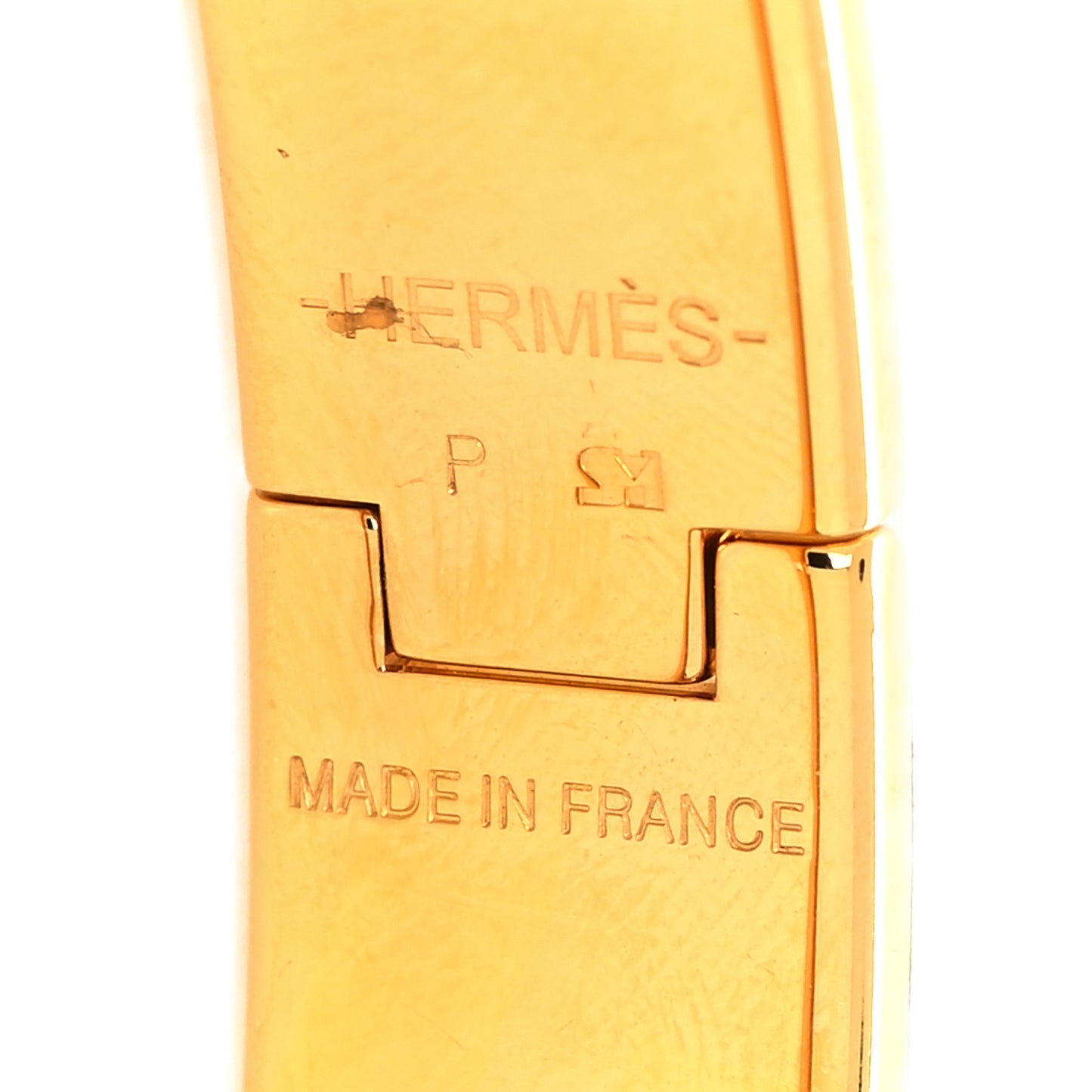 Enamel Narrow Clic Clac H Bracelet PM White