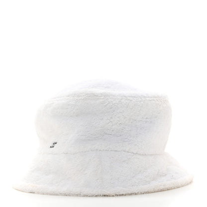 Chanel Terry Cloth CC Bucket Hat L White 4 of 12