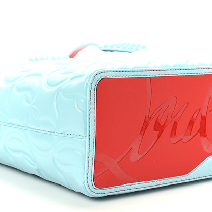 Christian Louboutin Nappa Embossed Small East West Cabata Tote Mineral 9 of 10