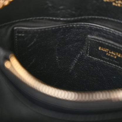 Saint Laurent Calfskin Y Quilted Monogram Small Loulou Chain Satchel Black 13 of 13