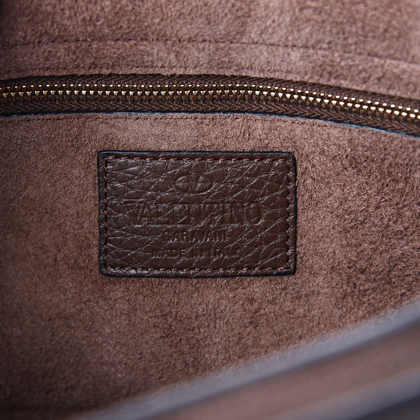 Pebbled Calfskin Medium Rockstud Flap Saddle Bag Cacao