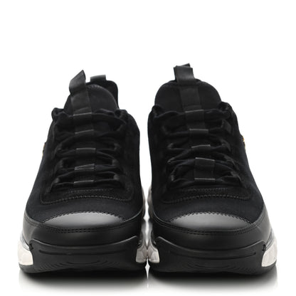 Chanel Velvet Calfskin Mixed Fibers CC Sneakers 39.5 Black 2 of 4