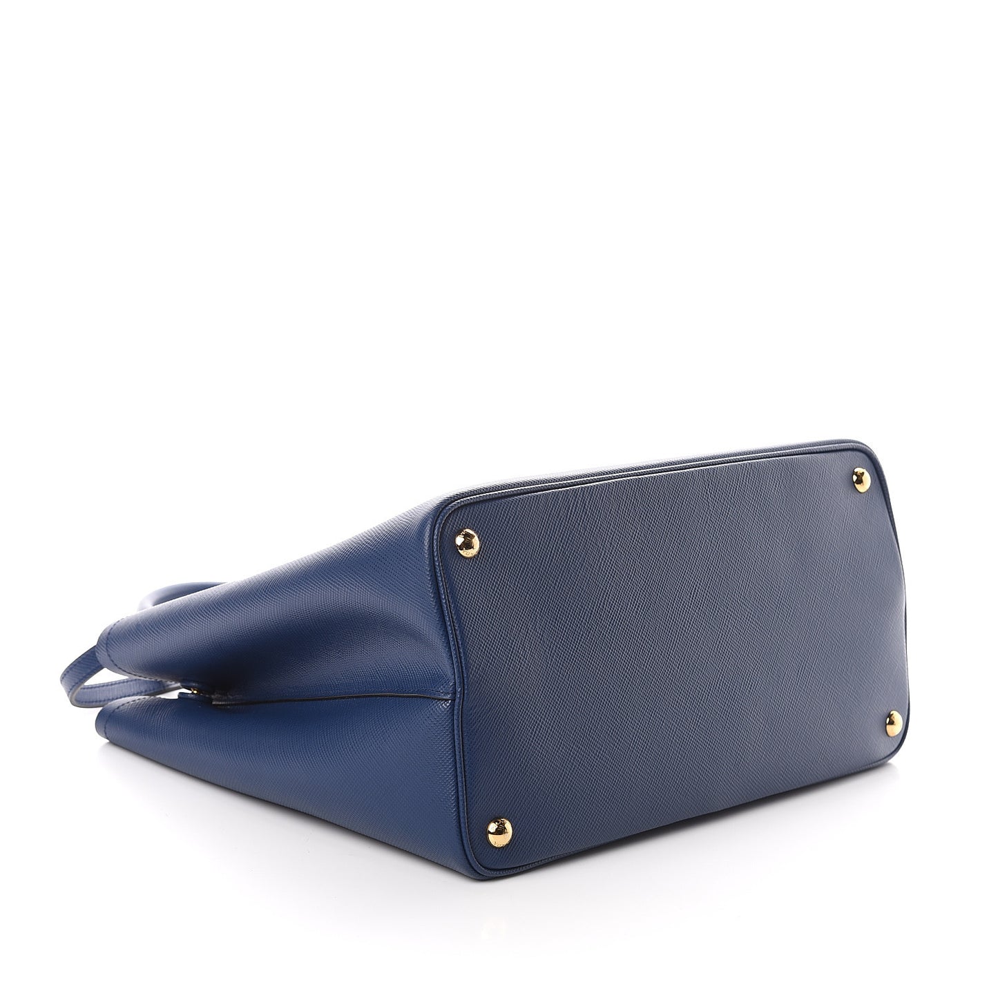 Saffiano Cuir Large Double Bag Bleuette