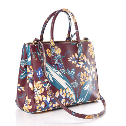 Prada Saffiano Print Medium Galleria Double Zip Tote Amaranto 3 of 9