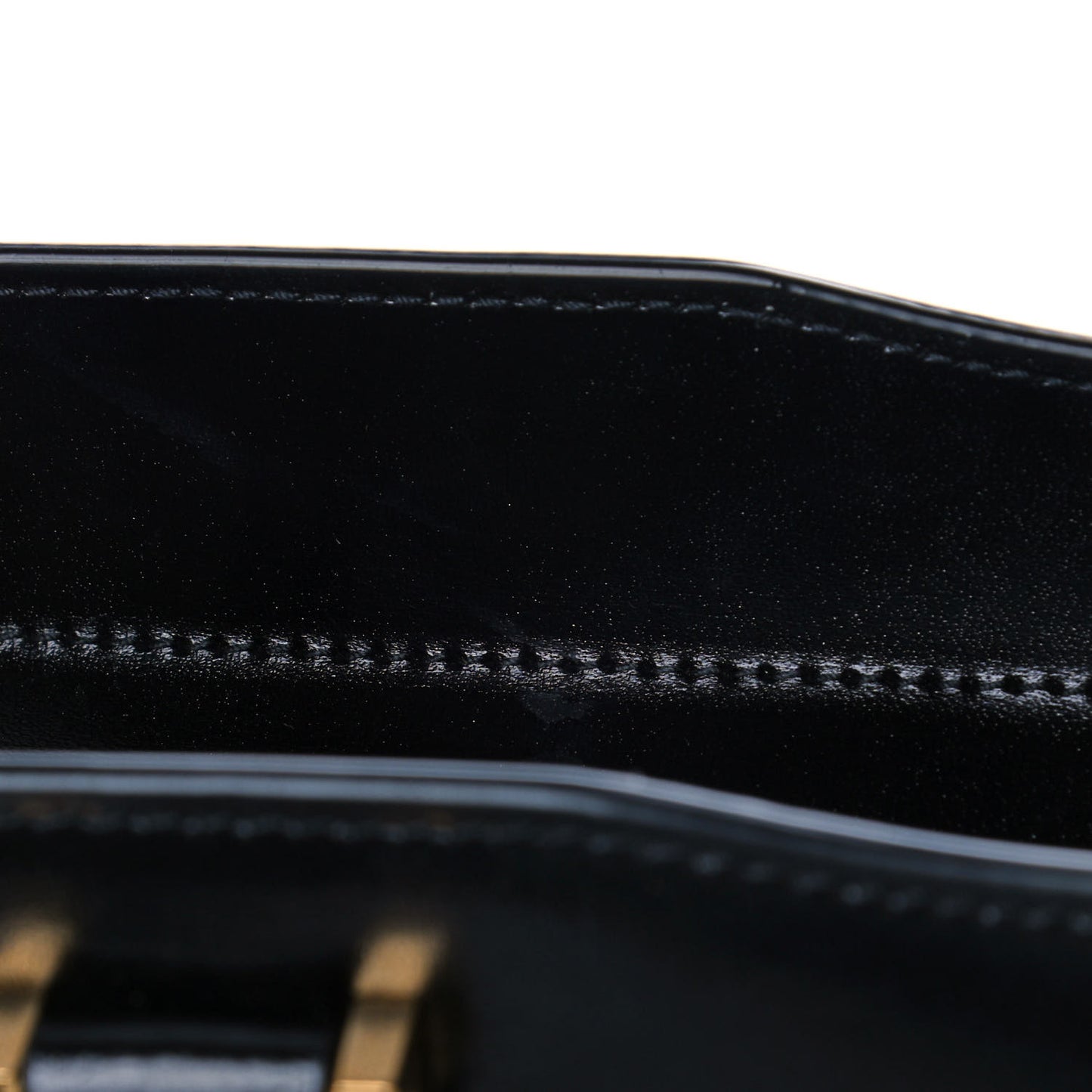Shiny Calfskin Medium Uptown Tote Black
