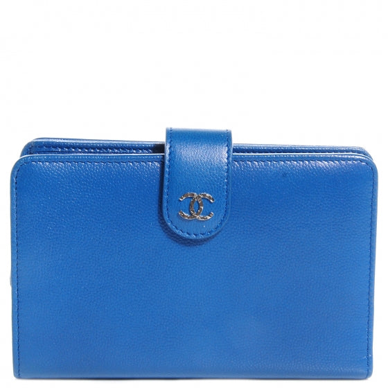 Caviar Sevruga Zip Pocket Wallet Dark Blue