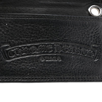 Chrome Hearts Grained Calfskin Grommet Card Holder Black 6 of 9